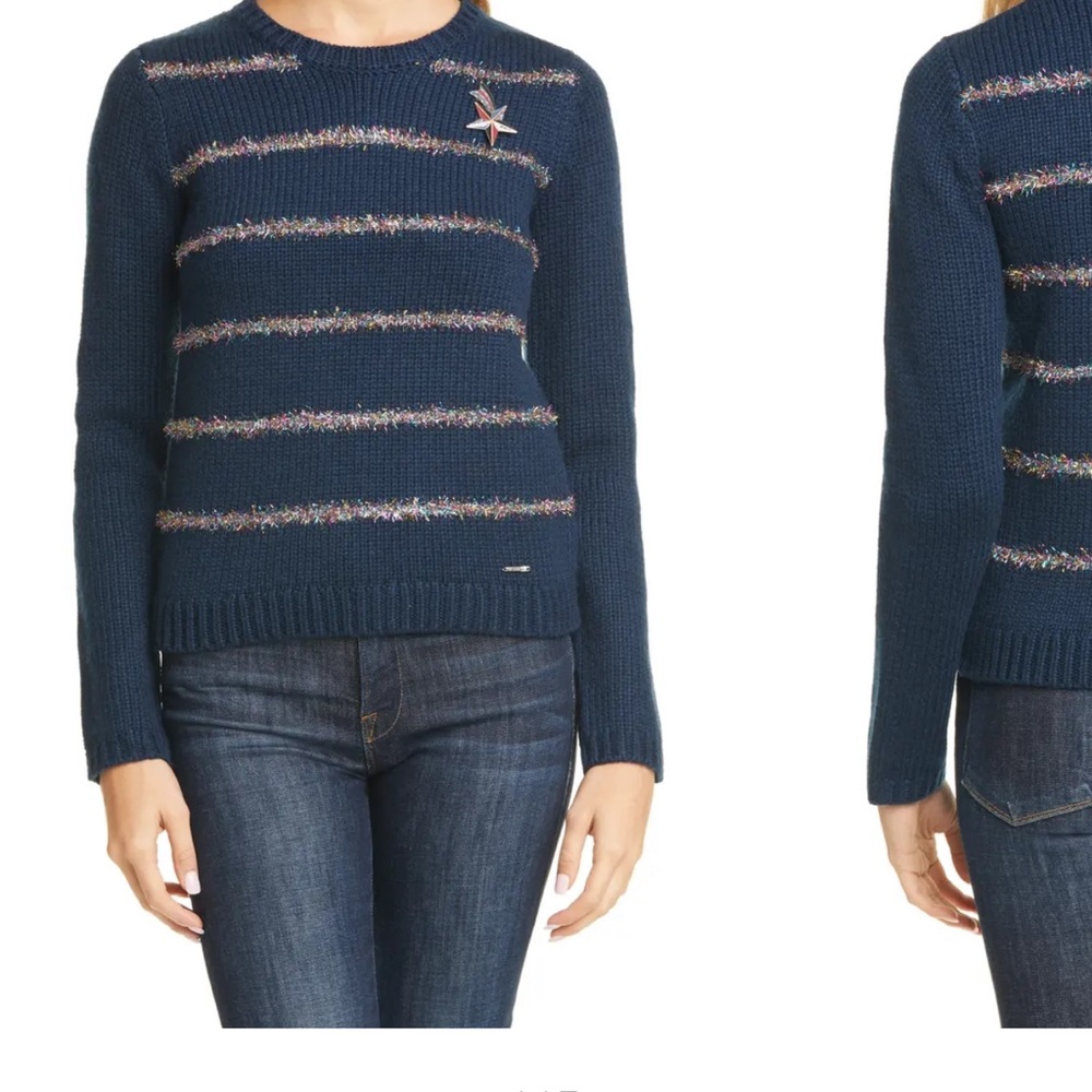 Ted Baker Tintor Tinsel Stripe Sweater